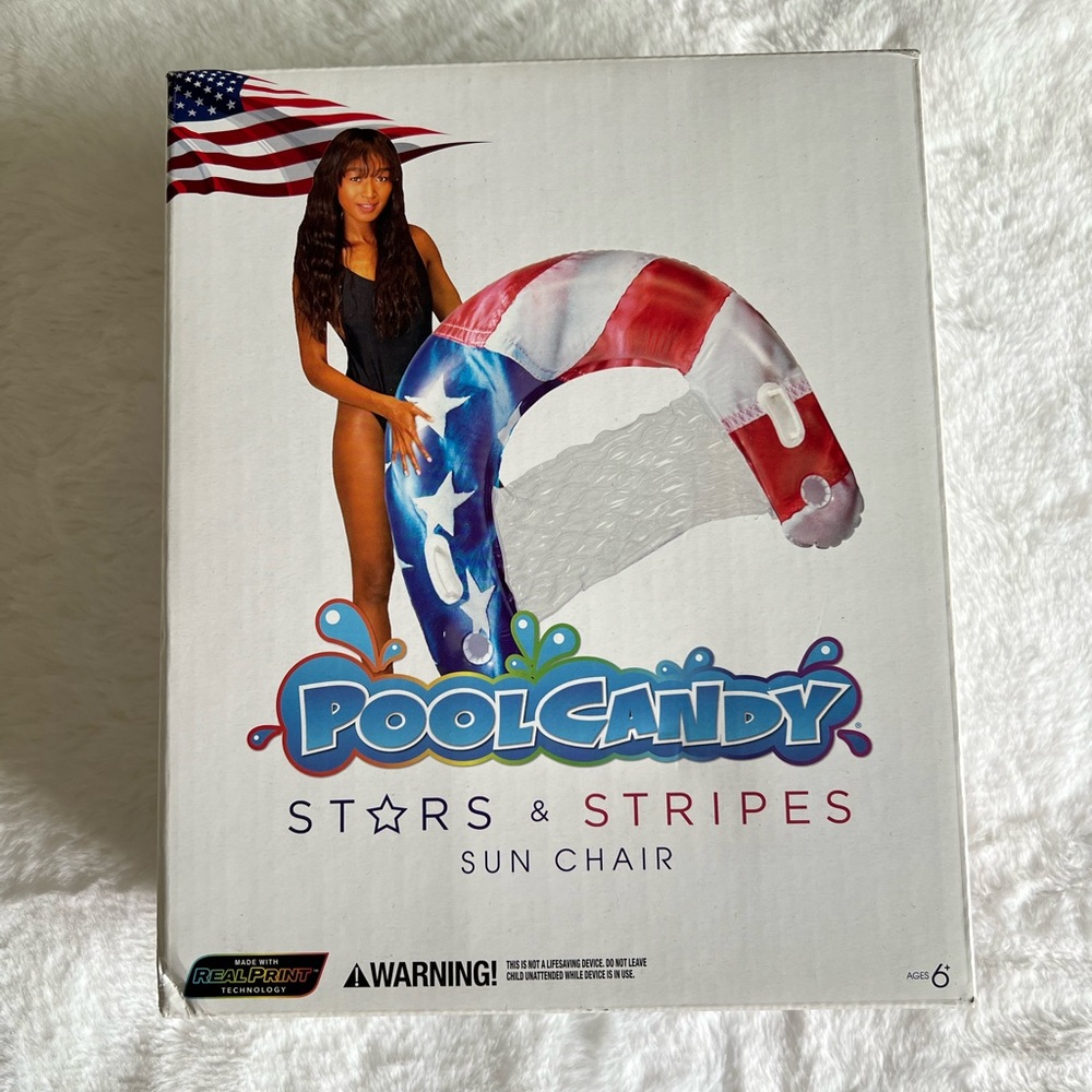 PoolCandy Stars & Stripes Jumbo Sun Chair